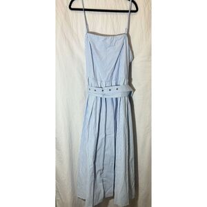 Women's Plus Size‎ Belted Midi Bandeau Dress - A New Day Size 24 Blue White AA19